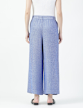 Linen Rich Stripe Relaxed Fit Trousers