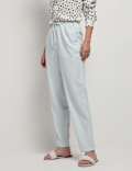 Linen Rich Tapered Trousers