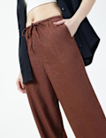 Linen Viscose Tapered Trousers