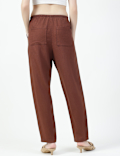 Linen Viscose Tapered Trousers