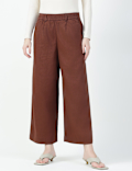 Linen Rich Plain Relaxed Fit Pants