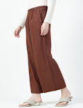 Linen Rich Plain Relaxed Fit Pants