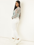 Skinny Mid Waist Jeans