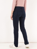 Straight Fit Cotton Blend Jeans
