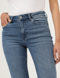 Straight Fit Cotton Blend Jeans
