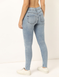 Cotton Mix Plain Skinny Fit Jeans