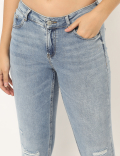 Cotton Mix Plain Skinny Fit Jeans