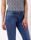 Chewed Hem Denim w/Stretch