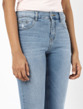 Cropped Flare Denim w/Stretch