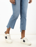 Cropped Flare Denim w/Stretch