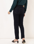 Cotton Mix Plain Straight Fit Jeans