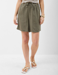 Linen Rich Drawstring Shorts