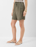 Linen Rich Drawstring Shorts