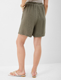 Linen Rich Drawstring Shorts