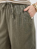 Linen Rich Drawstring Shorts