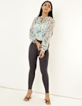 Viscose Mix Plain Skinny Fit Leggings