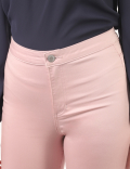 Cotton Mix Plain Skinny Fit Trouser