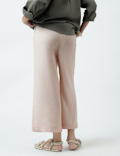 Linen Rich Striped Regular Fit Pants