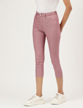 Cotton Mix Plain Slim Fit Jeggings