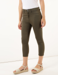 Cotton Mix Plain Slim Fit Jeggings