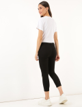 Cotton Mix Plain Slim Fit Jeggings