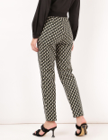 Cotton Mix Printed Slim Fit Trousers