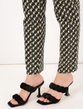 Cotton Mix Printed Slim Fit Trousers