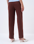 Cotton Rich Slim Fit Ankle Grazer Trousers