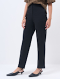 Cotton Rich Slim Fit Ankle Grazer Trousers