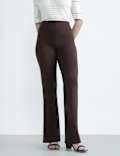 Viscose Rich Plain Slim Fit Trousers
