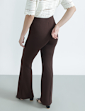 Viscose Rich Plain Slim Fit Trousers