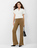 Jersey Flared Trousers