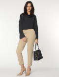 Viscose Mix Tapered Fit Trousers