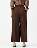 Linen Rich Textured Regular Fit Trousers