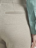 Elasticated Waist High Rise Trousers