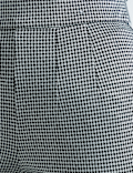 Viscose Rich Check Slim Fit Jeggings