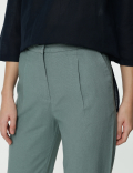 Linen Rich Straight Leg Trousers