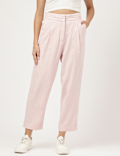 Linen Rich Straight Leg Trousers