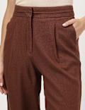 Linen Rich Straight Leg Trousers