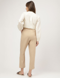 Linen Rich Straight Leg Trousers