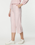 Linen Rich Wide Leg Trousers