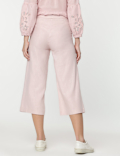 Linen Rich Wide Leg Trousers