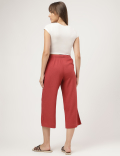 Linen Rich Wide Leg Trousers