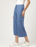 Linen Rich Wide Leg Trousers