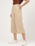 Linen Rich Wide Leg Trousers