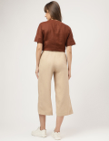 Linen Rich Wide Leg Trousers