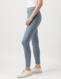 Viscose Blend Solid Ankle Treggings