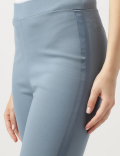 Viscose Blend Solid Ankle Treggings