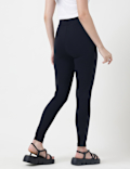 Viscose Blend Solid Ankle Treggings