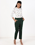 Cotton Mix Plain Regular Fit Trouser